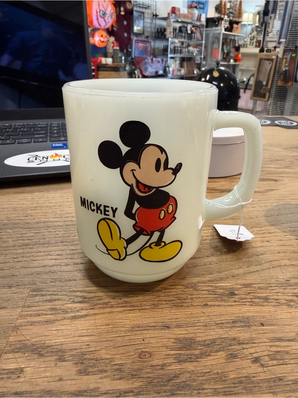 Vintage Mickey Mouse Pepsi Collectors Series Mill Glass Mug Walt Disney